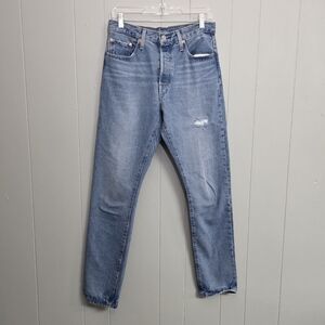 Levis Premium 501 Skinny Button Fly High Rise Jeans Size 29